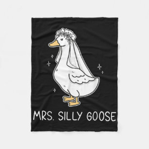 Mr Albern Goose und Mrs. Albern Goose Couple Match Fleecedecke