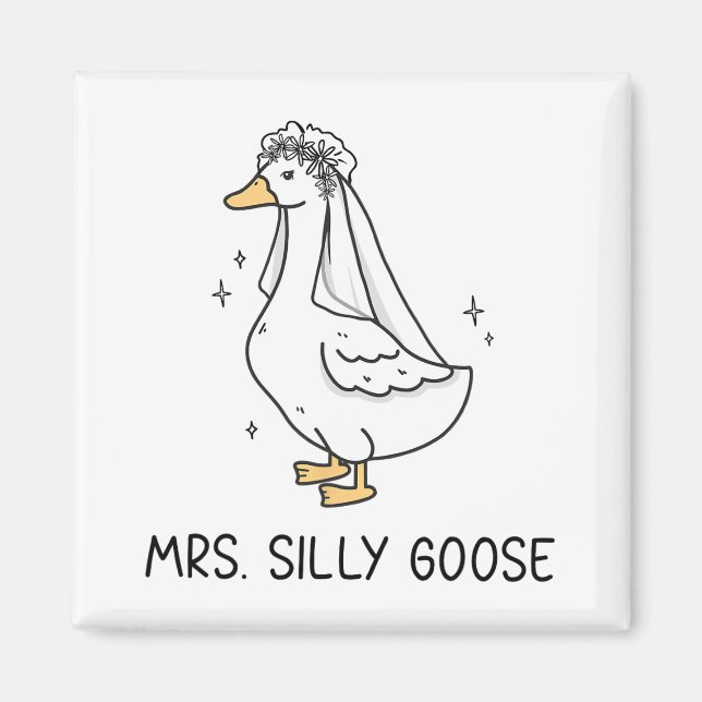 Mr Albern Goose und Mrs. Albern Goose Couple Match Magnet (Vorne)