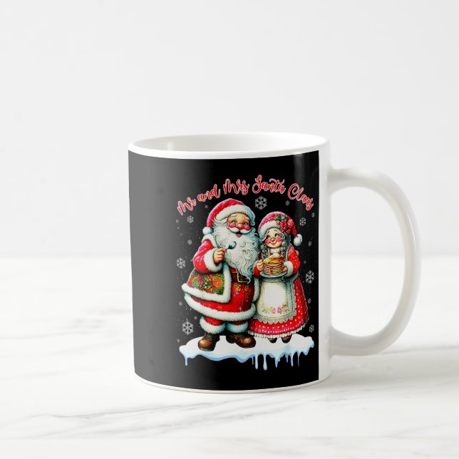 Mr &amp; Mrs Santa Claus Christmas Matching Couple Kaffeetasse (Rechts)