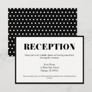 Mr. and Mrs Modern Bold Wedding Reception Card Einladung