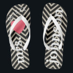 Mr. and Mrs. Personalisiert Honeymoon with Heart Flip Flops<br><div class="desc">Ein perfektes Design für eine Hochzeit am Strand oder für die Hochzeitsreise. Ändern Sie die Frau zu Herrn,  um ein Koordinierungspaar zu machen.</div>
