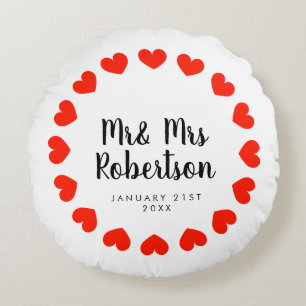 Mr. and Mrs. Round throw Kissen Geschenk für frisc