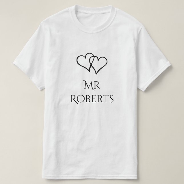 Mr. and Mrs. seine Kollegen, die zu Shirt Set pass (Design vorne)