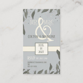 Mr. and Mrs Simple Blätter Modern Inspirivity Begleitkarte