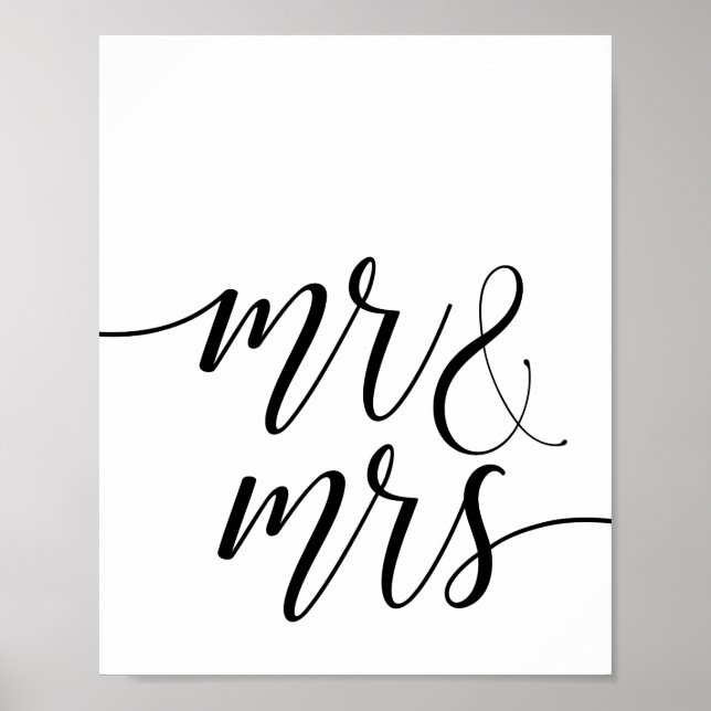 Mr. And Mrs. Wedding Poster (Vorne)