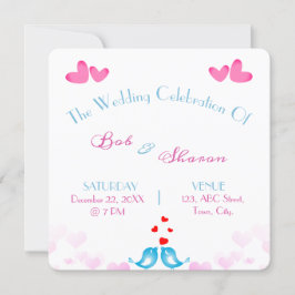 Mr. And Mrs Wedding Reception Invitations Card Einladung