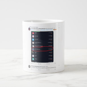 Mr.Blockchain22 Breaks XDC Aufzählung über Uphold Jumbo-Tasse