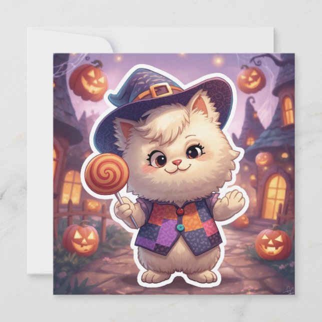 Mr Bluffy - Halloween's Gentle Bluffmaster Einladung (Vorderseite)