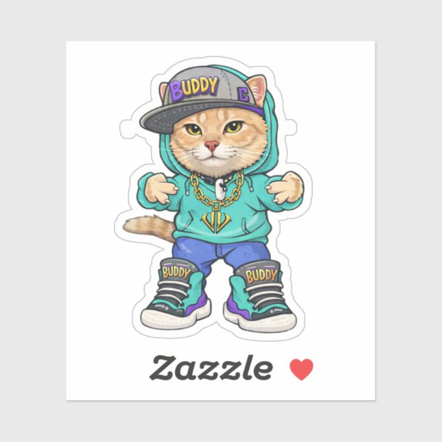  Mr. Buddy Sticker 💖 (Blatt)