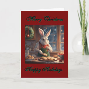 Mr. Bunny's Weihnachtsplätzchen Urlaub Karte
