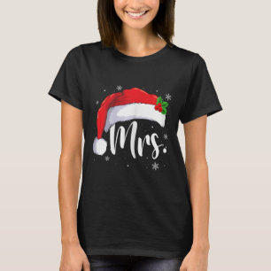 Mr. Claus Weihnachtspaare passen sich zusammen T-Shirt