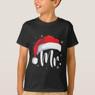 Mr. Claus Weihnachtspaare passen sich zusammen T-Shirt