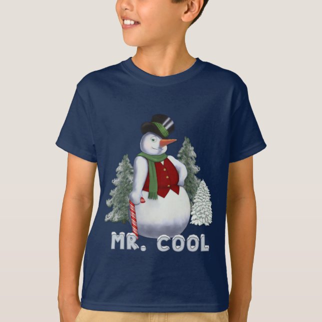 Mr. Cool - Snowman T-Shirt (Vorderseite)