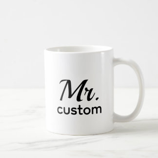Mr Custom Personalized Name Mug – Classic Minimali