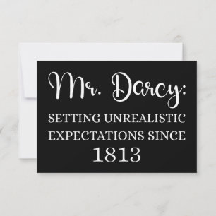 Mr. Darcy: Unrealistische Erwartungen seit 1813 Karte