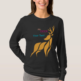 Mr. Deer Graphic – Rustic Woodland Style T-Shirt