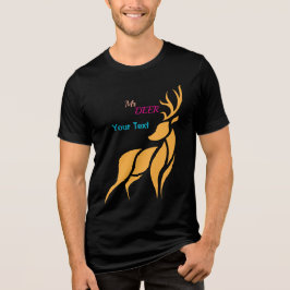 Mr. Deer Graphic – Rustic Woodland Style Tri-Blend Shirt