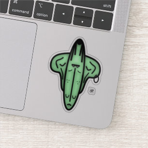 Mr. Ears - Cartoon steht vor v1 Aufkleber