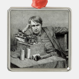 Mr.Edison neuer Plattenspieler Ornament Aus Metall