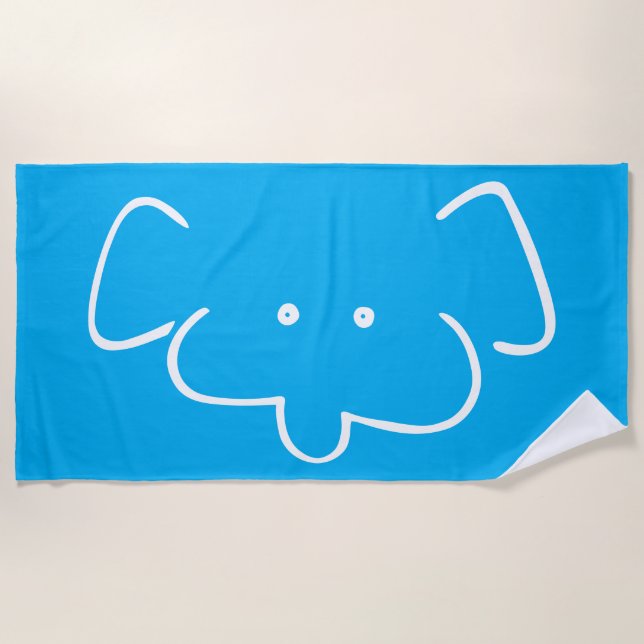 Mr Elephant Strandtuch (Vorderseite)