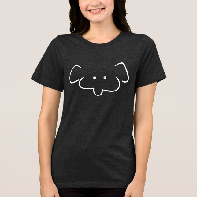 Mr Elephant Tri-Blend Shirt (Vorderseite)
