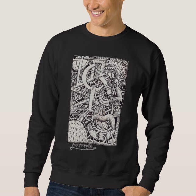 Mr. Emptyful, Tinte zeichnend Sweatshirt (Vorderseite)