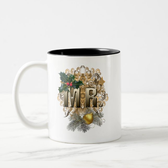 MR.Erste Weihnachten Zweifarbige Tasse (Links)