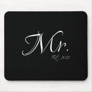 Mr. Est. 2023 Herr & Frau Bride Groom Couple M Mousepad