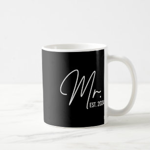 Mr. Est. 2024 Just Married Wedding Hubby Mr. & Kaffeetasse