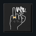 Mr. Est. 2025 Just Married Husband Wedding Finger Magnet<br><div class="desc">Mr. Est. 2025 Just Married Husband Wedding Finger Groom</div>