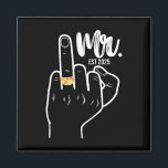 Mr. Est. 2025 Just Married Husband Wedding Finger Magnet<br><div class="desc">Mr. Est. 2025 Just Married Husband Wedding Finger Groom</div>