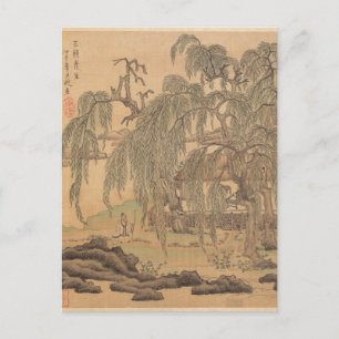 Mr. Five Willow Wuliu Tao Yuanming von Hongshou Postkarte