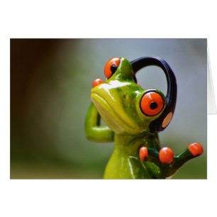 Mr. Frog with Headphones