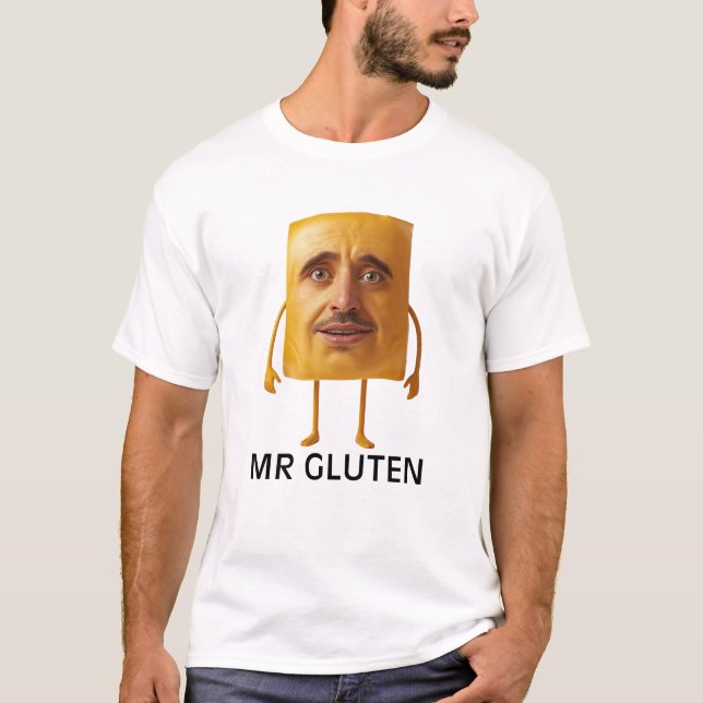 Mr Gluten Bread Joke t shirt (Vorderseite)