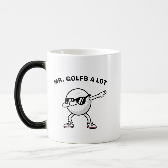 MR. GOLFS A LOT,Funny Golf Verwandlungstasse (Links)