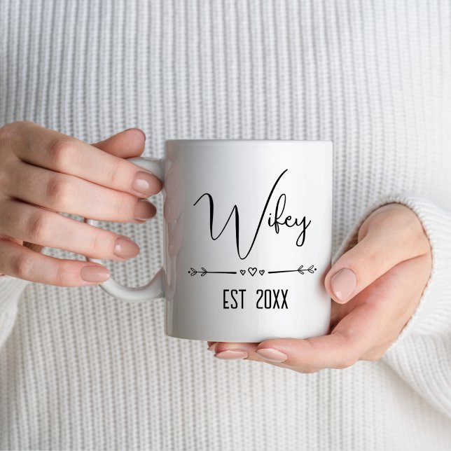 Mr Hubby Wifey Newlywed couples Wedding Tasse (Von Creator hochgeladen)