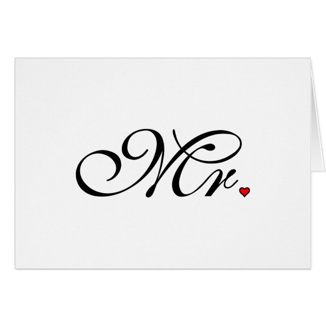 Mr. Husband Groom Ihre neuen Wünsche (Vorderseite (Horizontal))