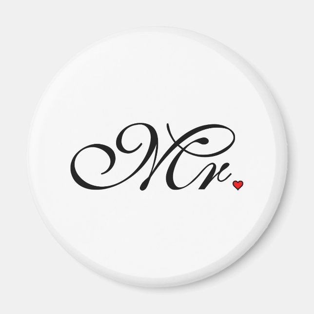 Mr. Husband Groom Ihre neuen Wünsche Magnet (Vorne)