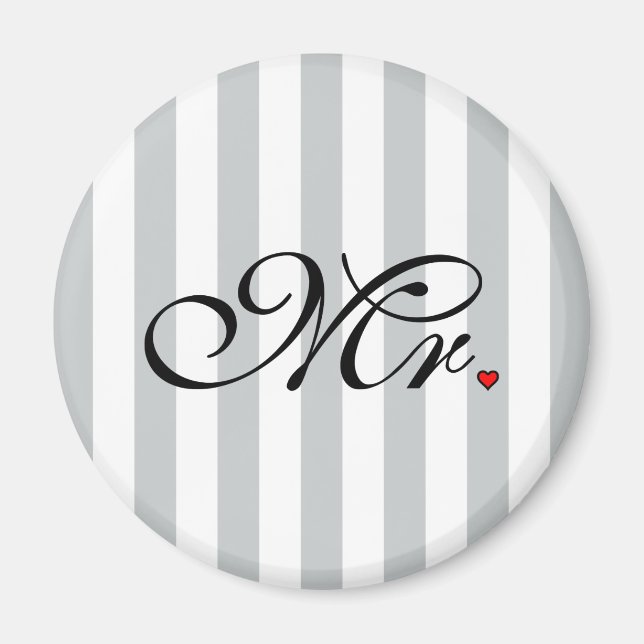 Mr. Husband Groom Klicken, um die Farbstreifen anz Magnet (Vorne)