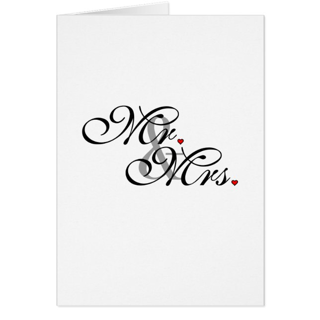 Mr. Husband und Mrs. Husband Ehefrau Seine neuen W (Vorne)