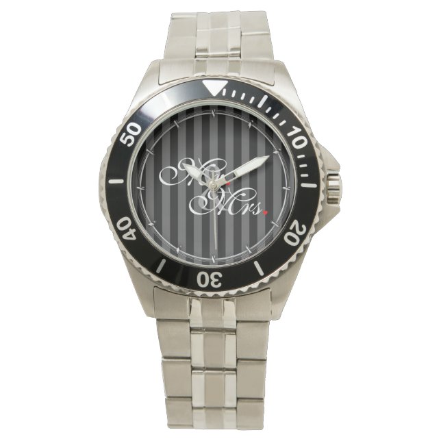 Mr. Husband und Mrs. Husband Ehefrau Seine neuen W Armbanduhr (Vorderseite)