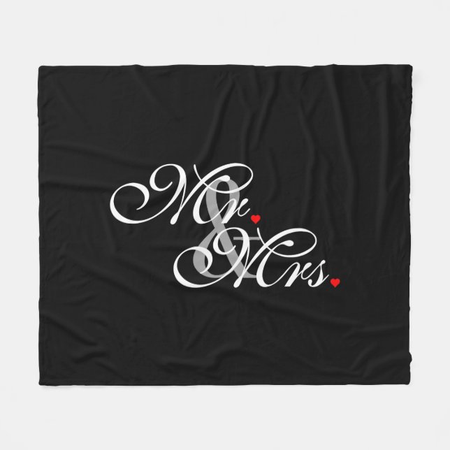 Mr. Husband und Mrs. Husband Ehefrau Seine neuen W Fleecedecke (Vorderseite (Horizontal))