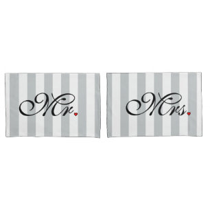 Mr. Husband und Mrs. Husband Ehefrau Seine neuen W Kissenbezug
