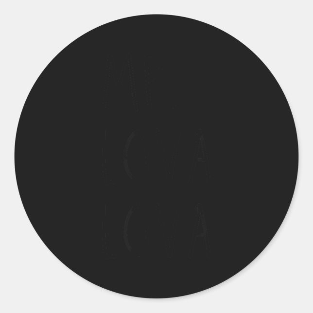 Mr Lova Lova  Runder Aufkleber (Vorderseite)