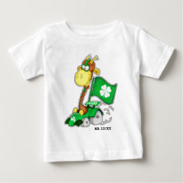 Mr. Lucky. Funny Giraffe St.Patrick's Day Baby T-shirt