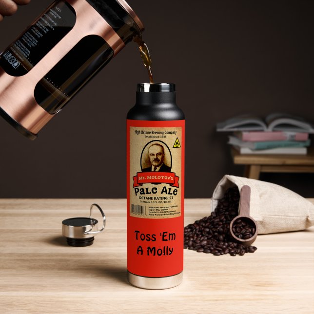 Mr. Molotov's Pale Ale Trinkflasche (Kaffee (gedreht))