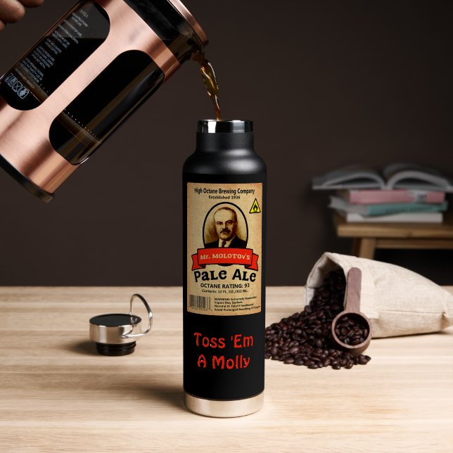 Mr. Molotov's Pale Ale Trinkflasche (Kaffee (gedreht))