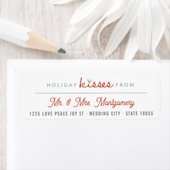 Mr & Mrs. 1. Christmas Mistletoes Holiday Wedding (Insitu)