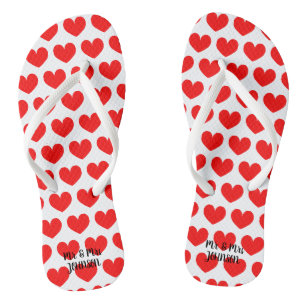Mr & mrs Beach Hochzeitsflipflops für Braut & Br Flip Flops