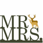 Mr & Mrs. Deer Cake Topper Freistehende Fotoskulptur<br><div class="desc">Feiern Sie Ihre Süd- oder Redneck-Hochzeit mit diesem einfachen Jäger-Tortentopf. Es steht "Mr. Mrs." mit einem Buck und Reh zwischen ihnen. Kontaktieren Sie mich,  um diesen Kuchen Topper individuell mit Ihren Hochzeitsfarben.</div>